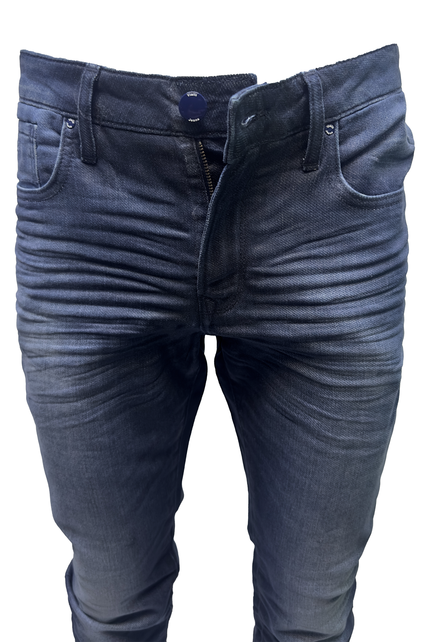 Vialli Jeronamo Sottle Slim Fit Jean: Blue Denim, Comfortable, Stylish