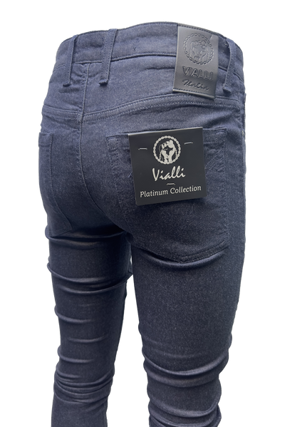 Vialli Jaakha Scheletrico Blue Skinny Jean with Unique Dust Speckles