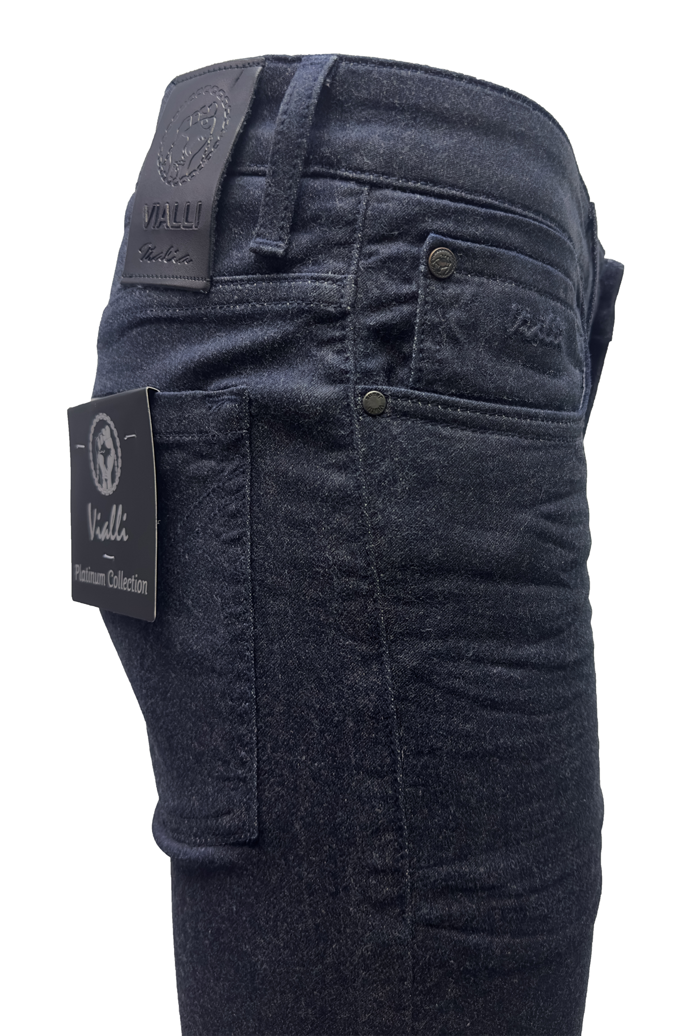 Vialli Jaakha Scheletrico Blue Skinny Jean with Unique Dust Speckles