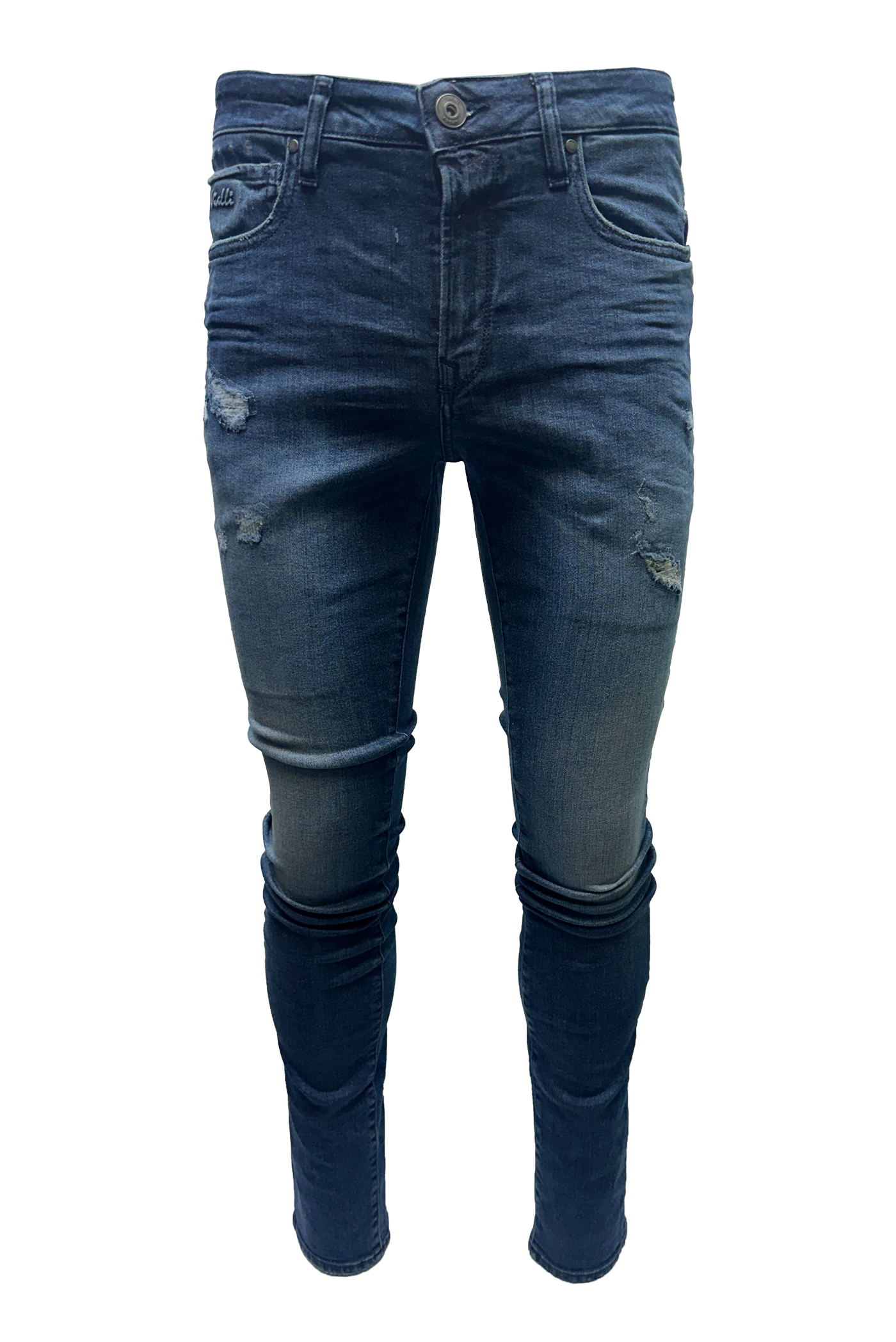 Vialli Jevancinio Slim Fit Skinny Jeans for Men, Stylish Blue Denim