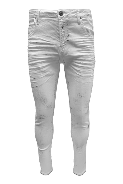 Vialli Jaxstar Ultra-Fit White Jeans: Premium Stretch Denim for Ultimate Comfort
