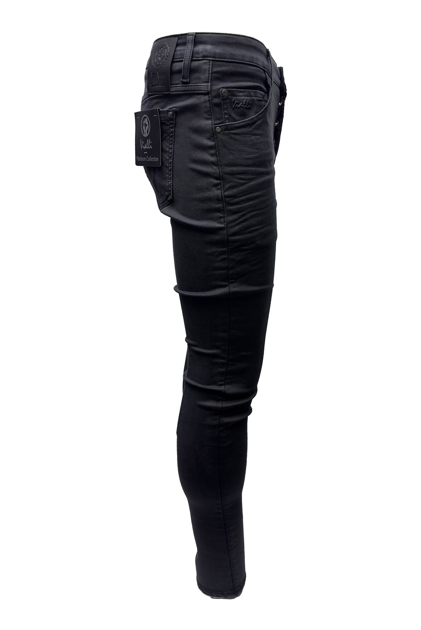 Vialli Espangonzia Ultra Fit Jean: Premium Charcoal Denim with Perfect Stretch