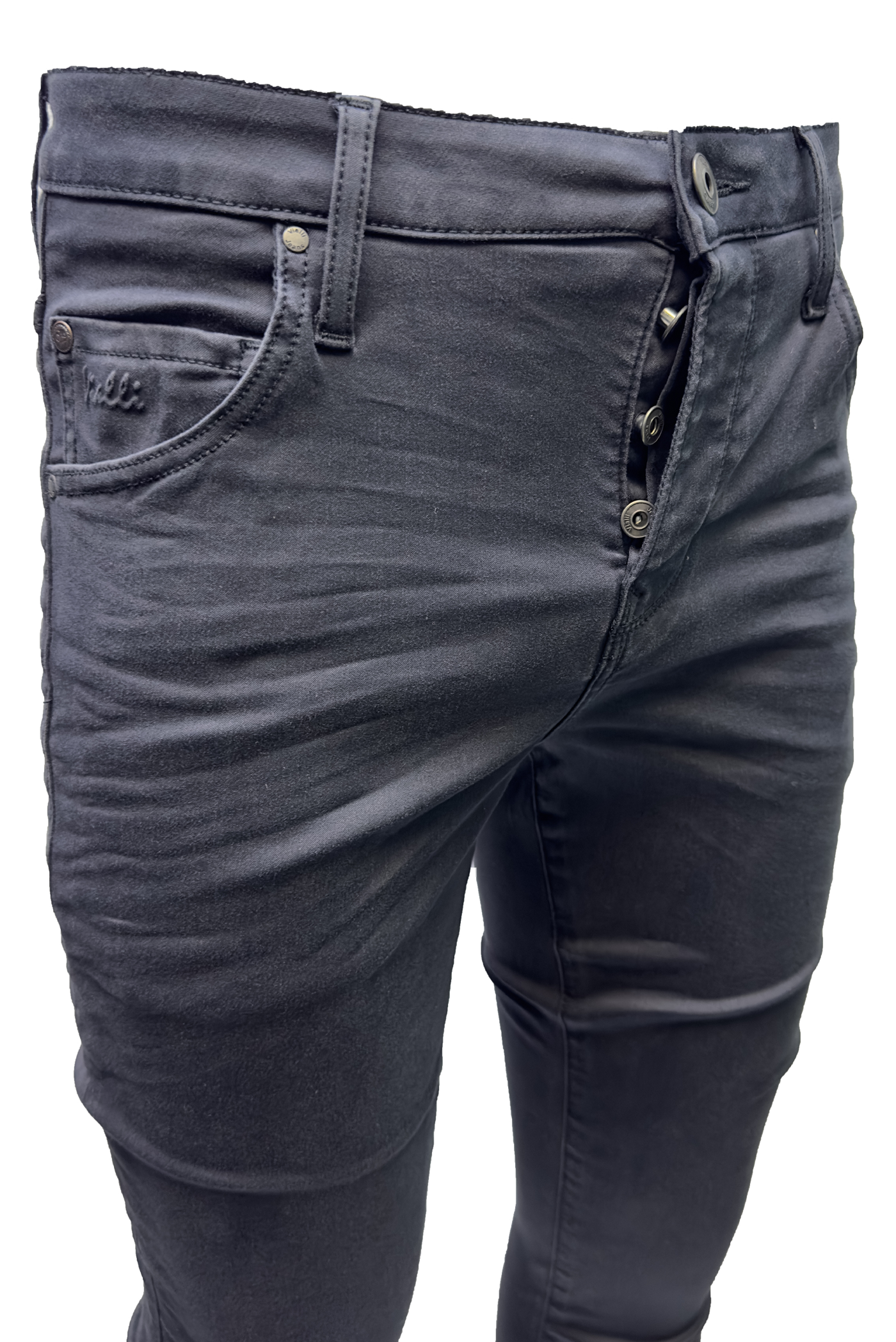 Vialli Espangonzia Ultra Fit Jean: Premium Charcoal Denim with Perfect Stretch