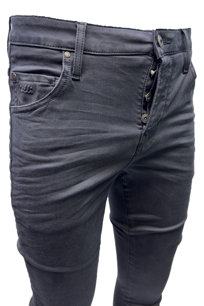 Vialli Espangonzia Ultra Fit Jean: Premium Charcoal Denim with Perfect Stretch