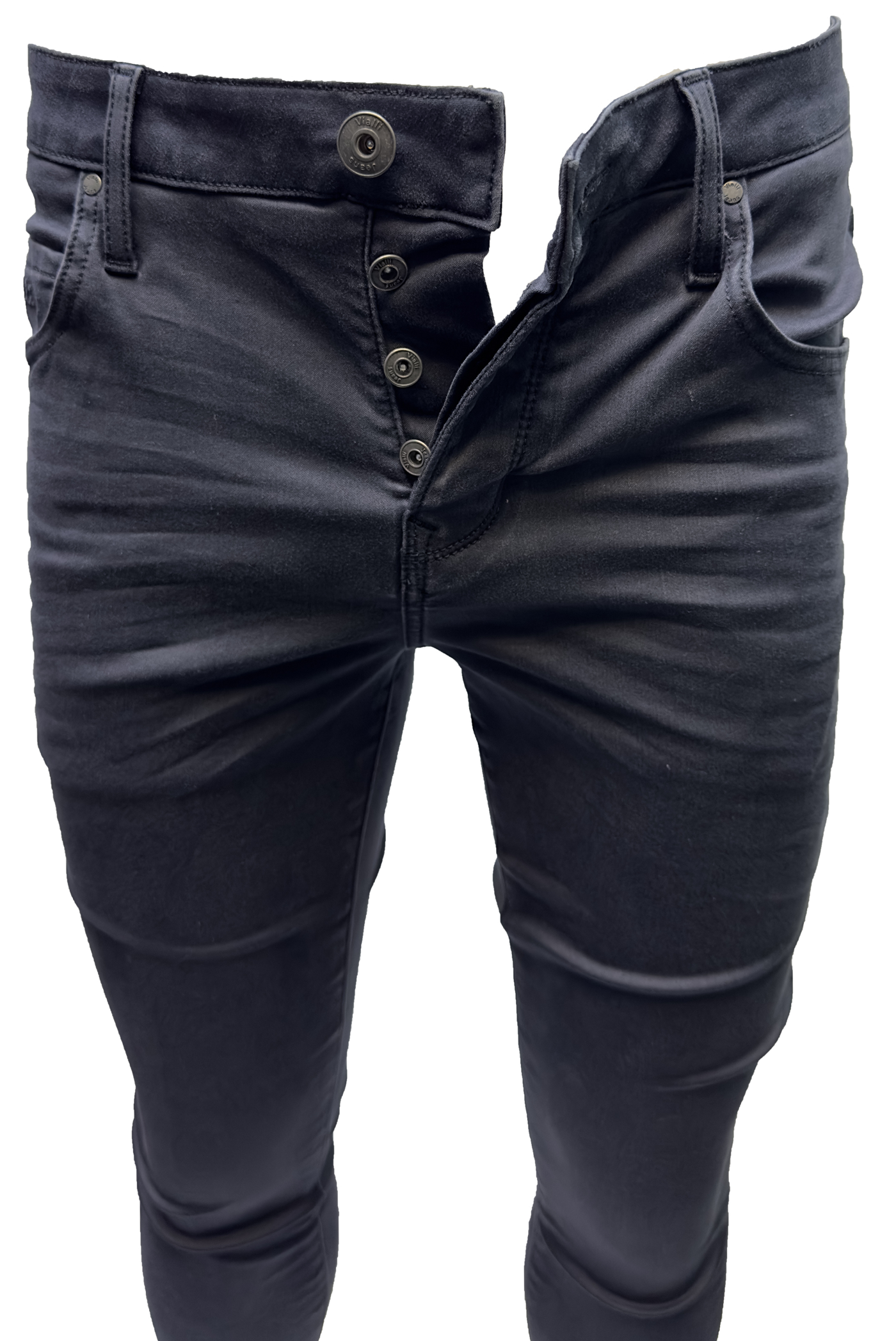 Vialli Espangonzia Ultra Fit Jean: Premium Charcoal Denim with Perfect Stretch