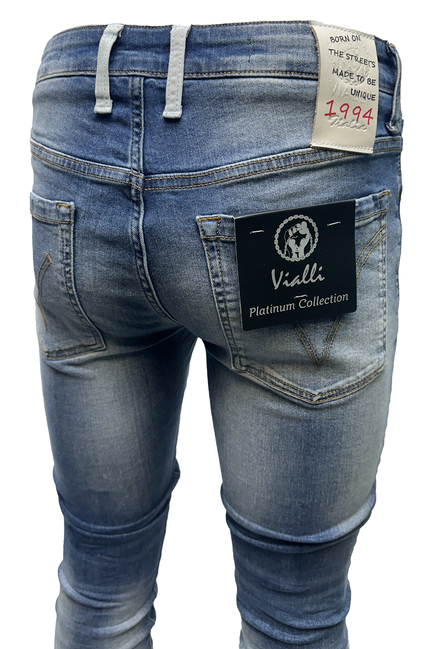Vialli Jonnastinia Blue Skinny Jeans: Classic Design, Modern Fit, Premium Comfort
