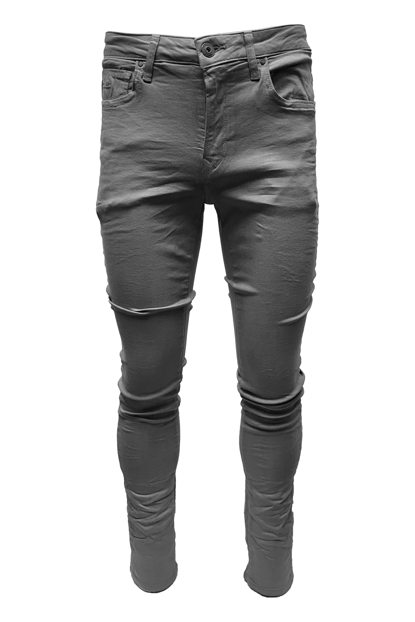 Vialli Jupiter Skinny Jean: Stylish Grey Denim with Italian Stripe Detail