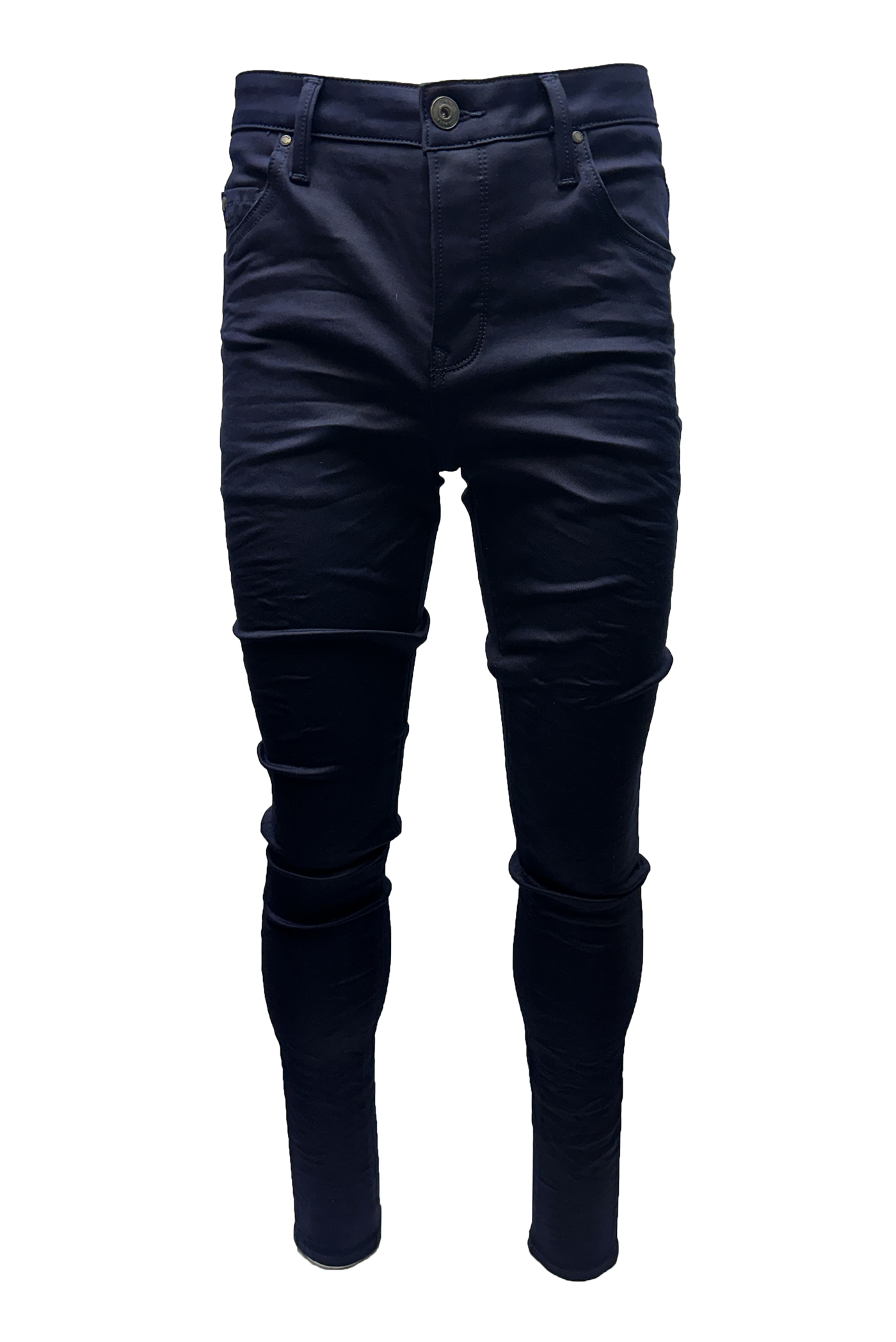 Vialli Men's Espangonzia Ultra-Fit Indigo Jeans with Signature Style