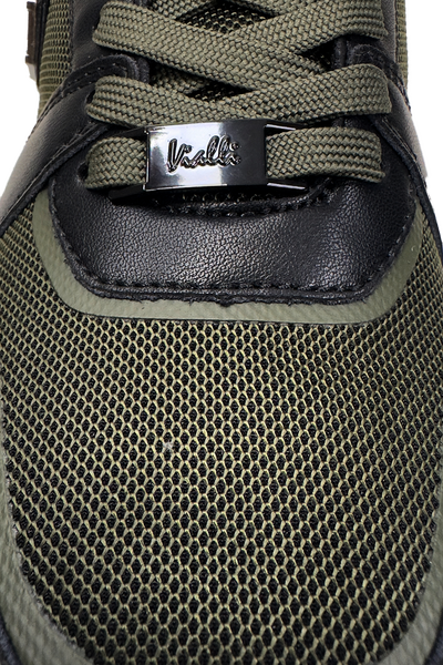 Vialli Massimiliano Olive Mesh Uppers Sneaker with Ultimate Grip Sole