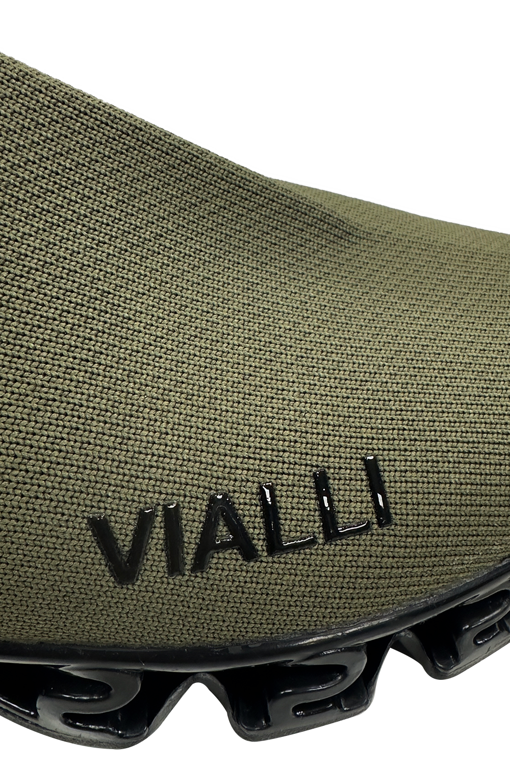 Vialli Cassimotto Mid Boot: Stylish Olive Slip-On with Bounce Sole Comfort