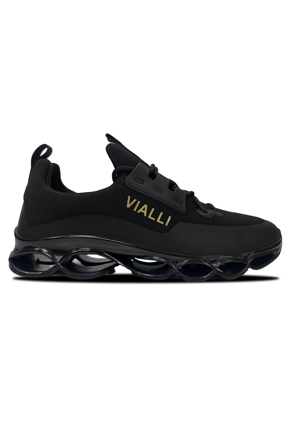 Vialli Ozzibulo Black Lace-Up Sneaker for Men, Sleek Design Comfort