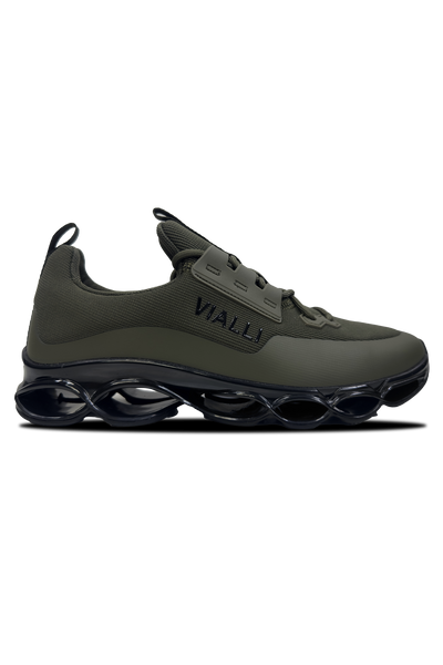 Vialli Ozzibulo Olive Sneaker: Stylish Lace-Up Comfort for Summer Adventures