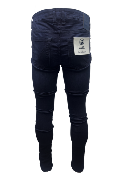 Vialli Idrizzo Blue Stretch Skinny Jeans for Men Slim Fit