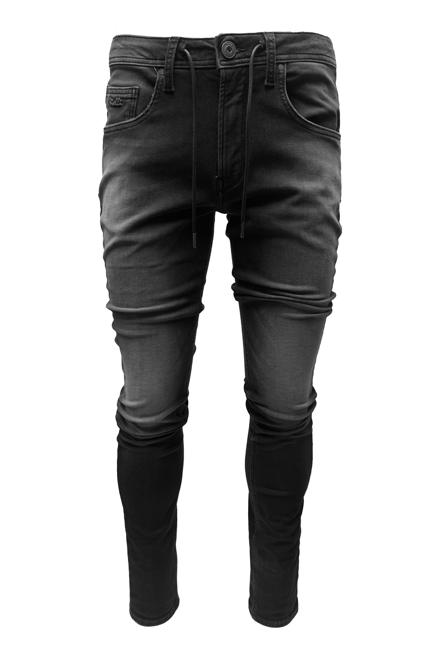 Vialli Black Strato-Fit Jeans: Premium Cotton Blend, Stylish Comfort for Men
