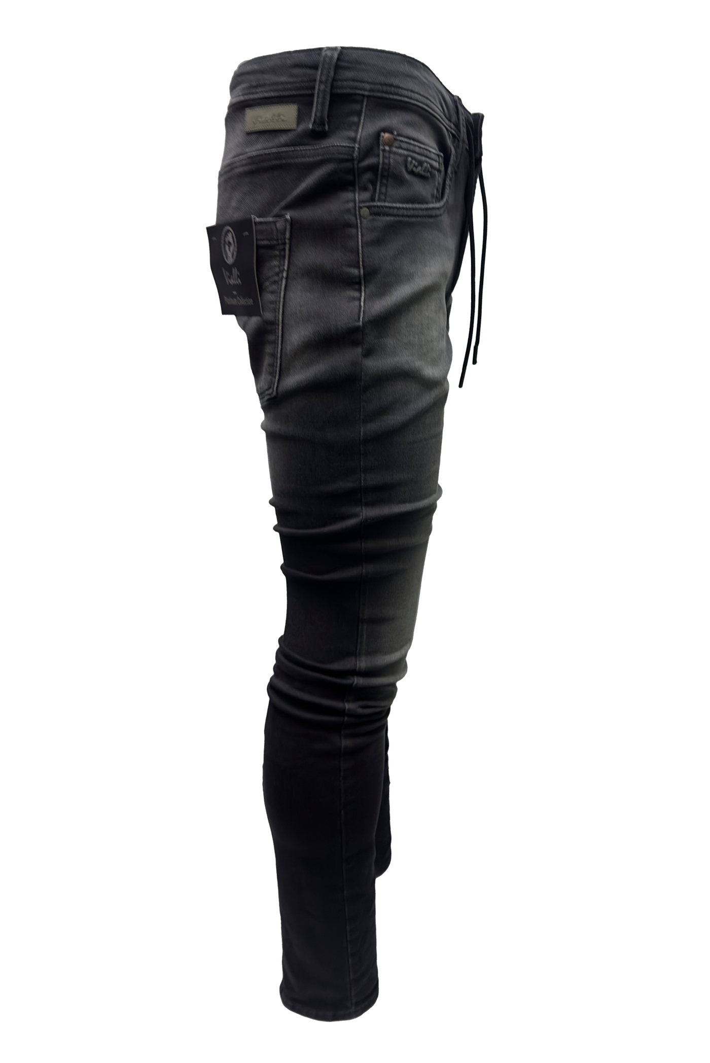 Vialli Black Strato-Fit Jeans: Premium Cotton Blend, Stylish Comfort for Men