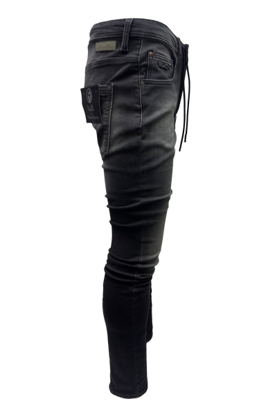 Vialli Black Strato-Fit Jeans: Premium Cotton Blend, Stylish Comfort for Men