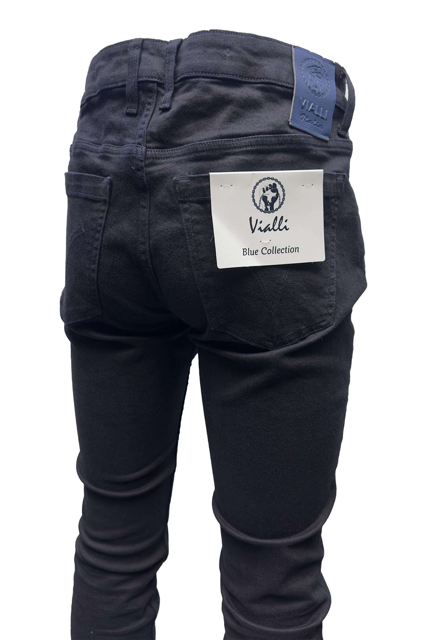 Vialli Jett Sottle Slim-Fit Indigo Jeans for Men with Comfort Stretch