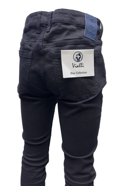 Vialli Jett Sottle Slim-Fit Indigo Jeans for Men with Comfort Stretch