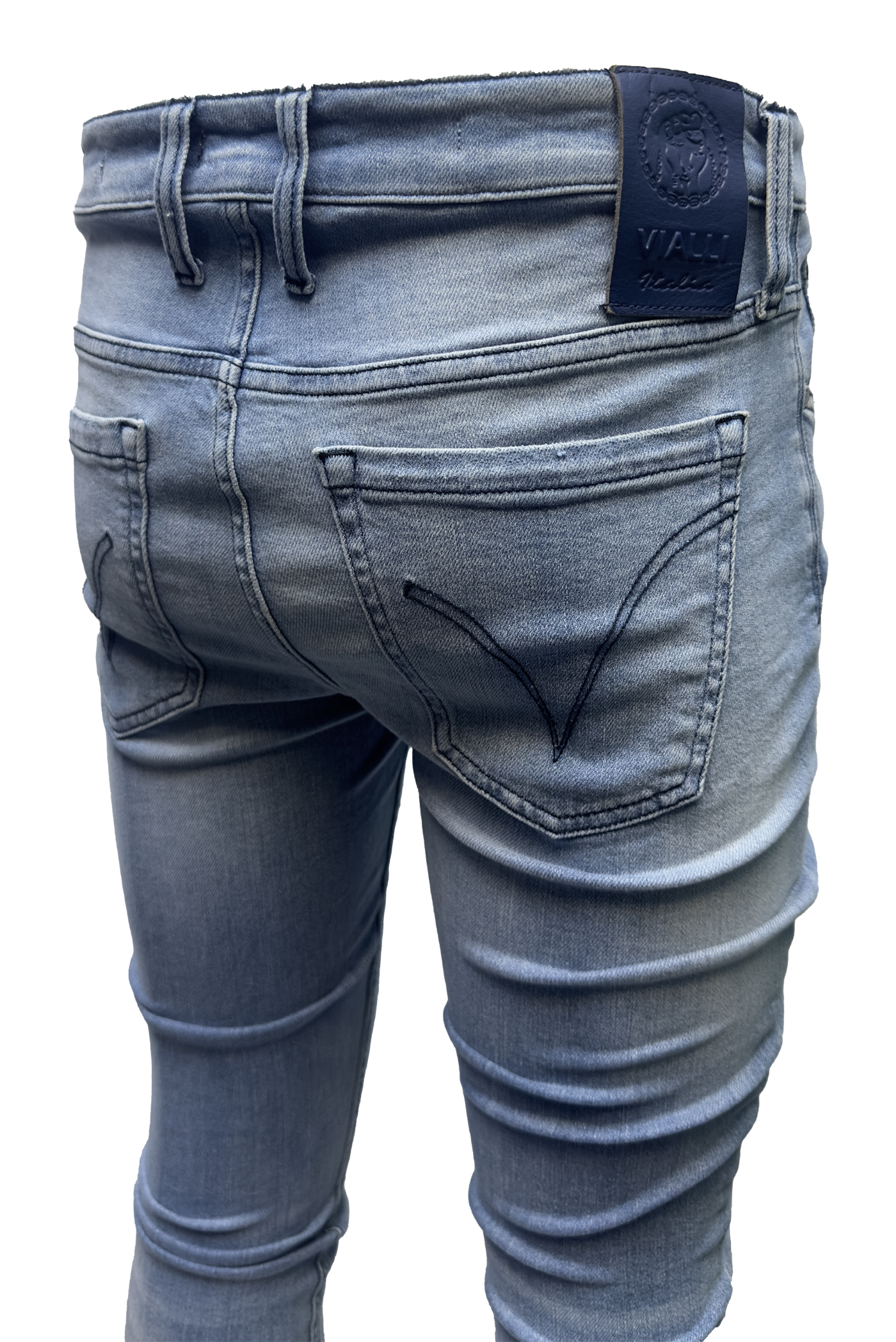 Vialli Jevelinio Skinny Fit Jean: Comfortable, Stylish, Light Blue Denim
