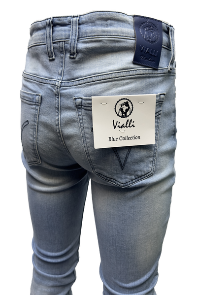 Vialli Jamanas Sottle Slim-Fit Jean: Blue, Comfortable, Stylish Denim