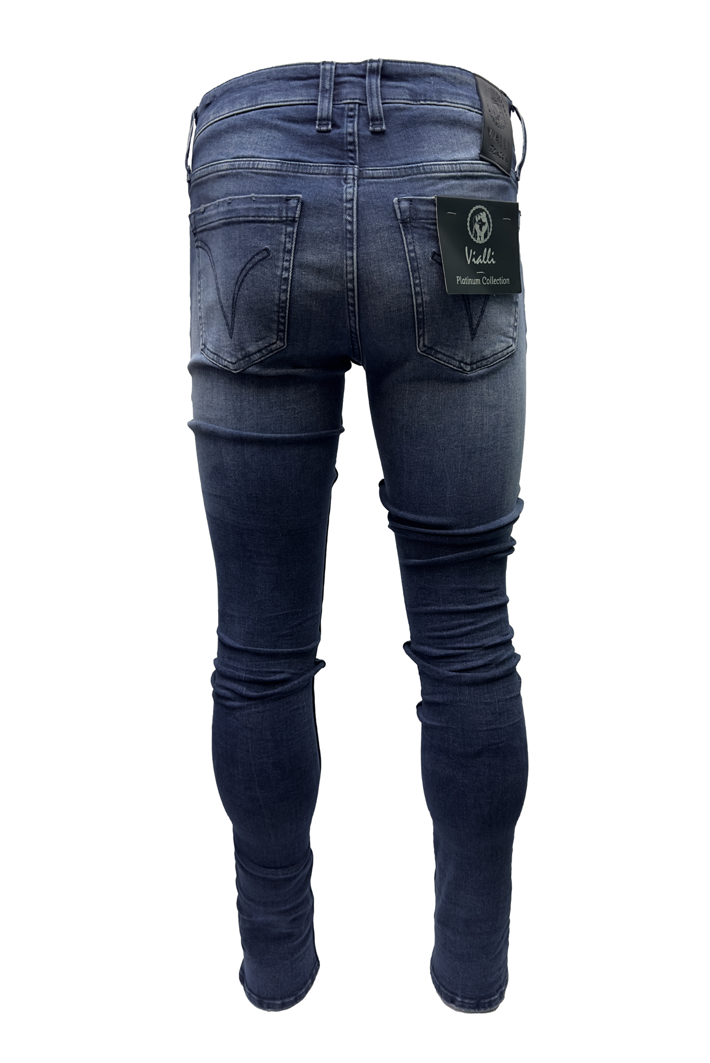 Vialli Jocalate Skinny Fit Blue Jeans for Men