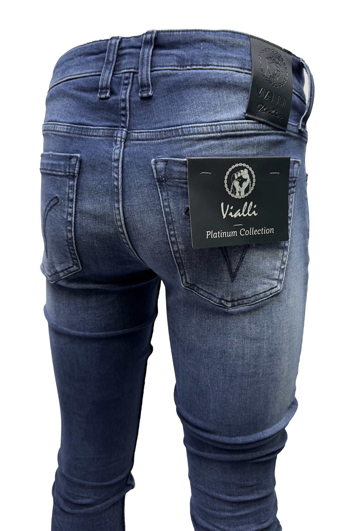 Vialli Jocalate Skinny Fit Blue Jeans for Men