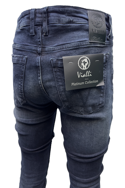 Vialli Jubilee Sottle Blue Slim-Fit Skinny Jeans for Men