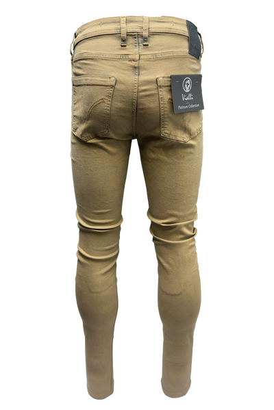 Vialli Ilongoji Ultra-Fit Brown Jeans: Premium Stretch Denim for Men