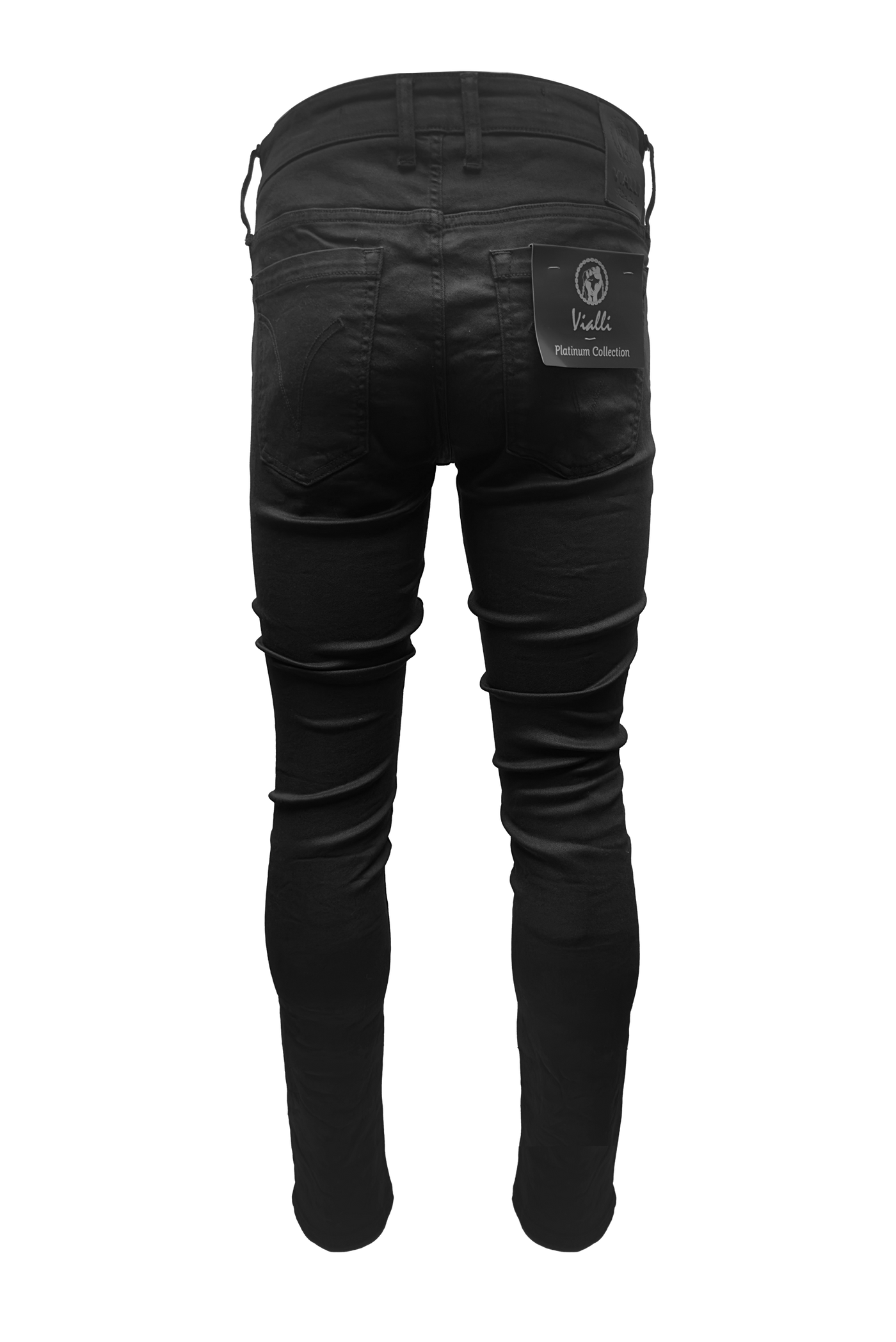 Vialli Platinum Collection Black Slim Fit Jeans - Ultimate Style and Comfort