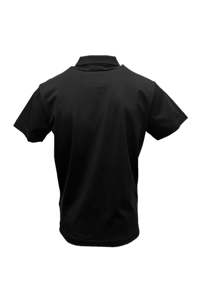 Vialli Jaffar Black Golf Polo: Premium Stretch Fabric, Comfortable Fit, Stylish Design