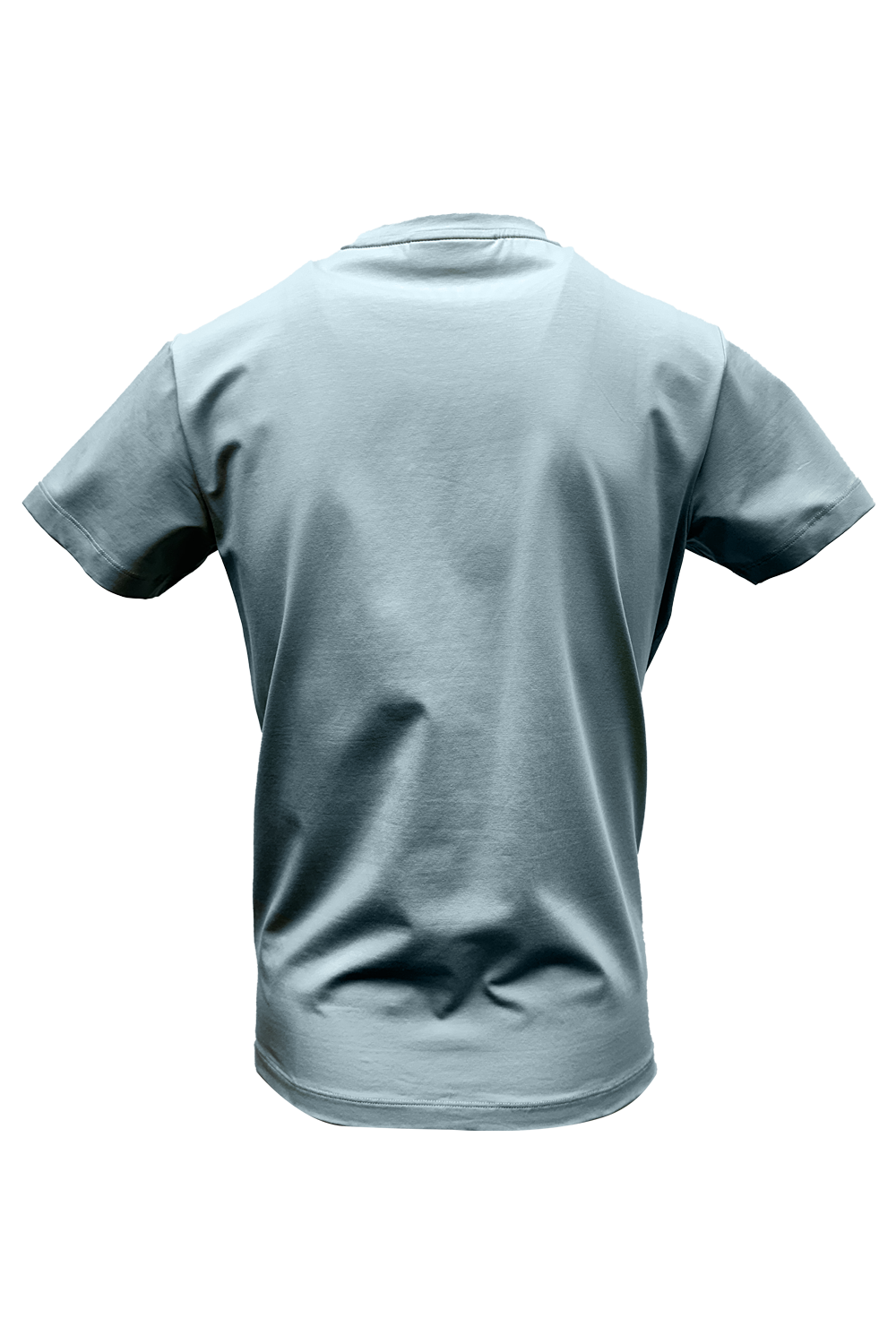 Vialli Men's Identif Blue Round Neck Stretch Cotton T-Shirt