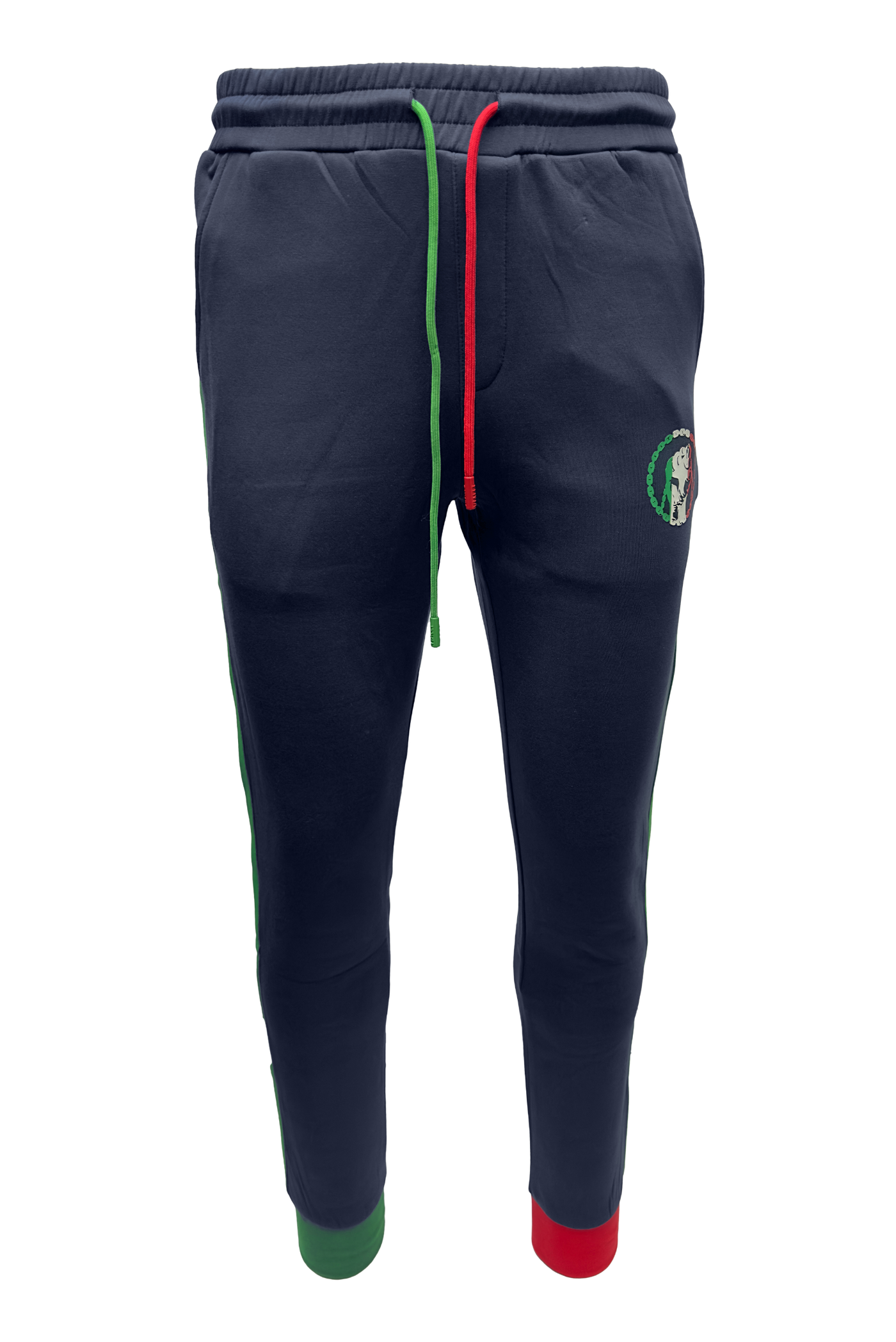 Vialli Icape Track Pants: Stylish, Comfortable, Zipper Pockets, Navy Blue Design