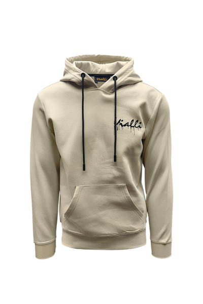 Vialli Grammer Hoodie: Premium Beige Cotton Blend for Ultimate Comfort & Style