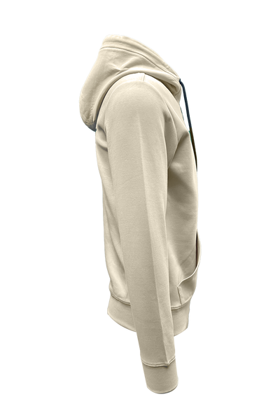 Vialli Grammer Hoodie: Premium Beige Cotton Blend for Ultimate Comfort & Style