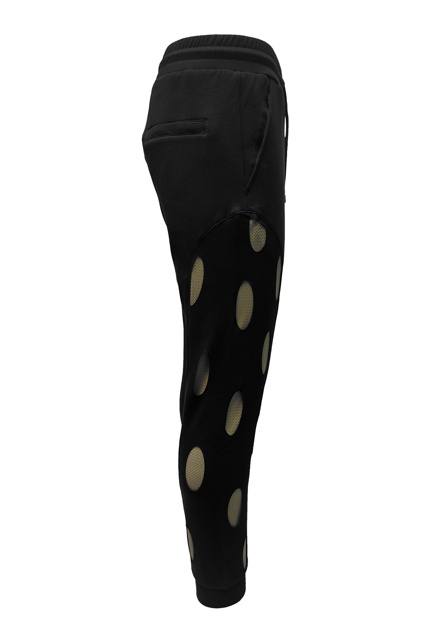 Vialli Kenpant Black Track Pants: Comfortable, Flexible, Stylish Design, Cuffed Ankles