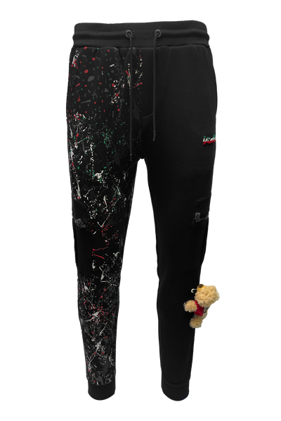 Vialli Crazyb Splatter Effect Track Pants for Men - Ultimate Comfort
