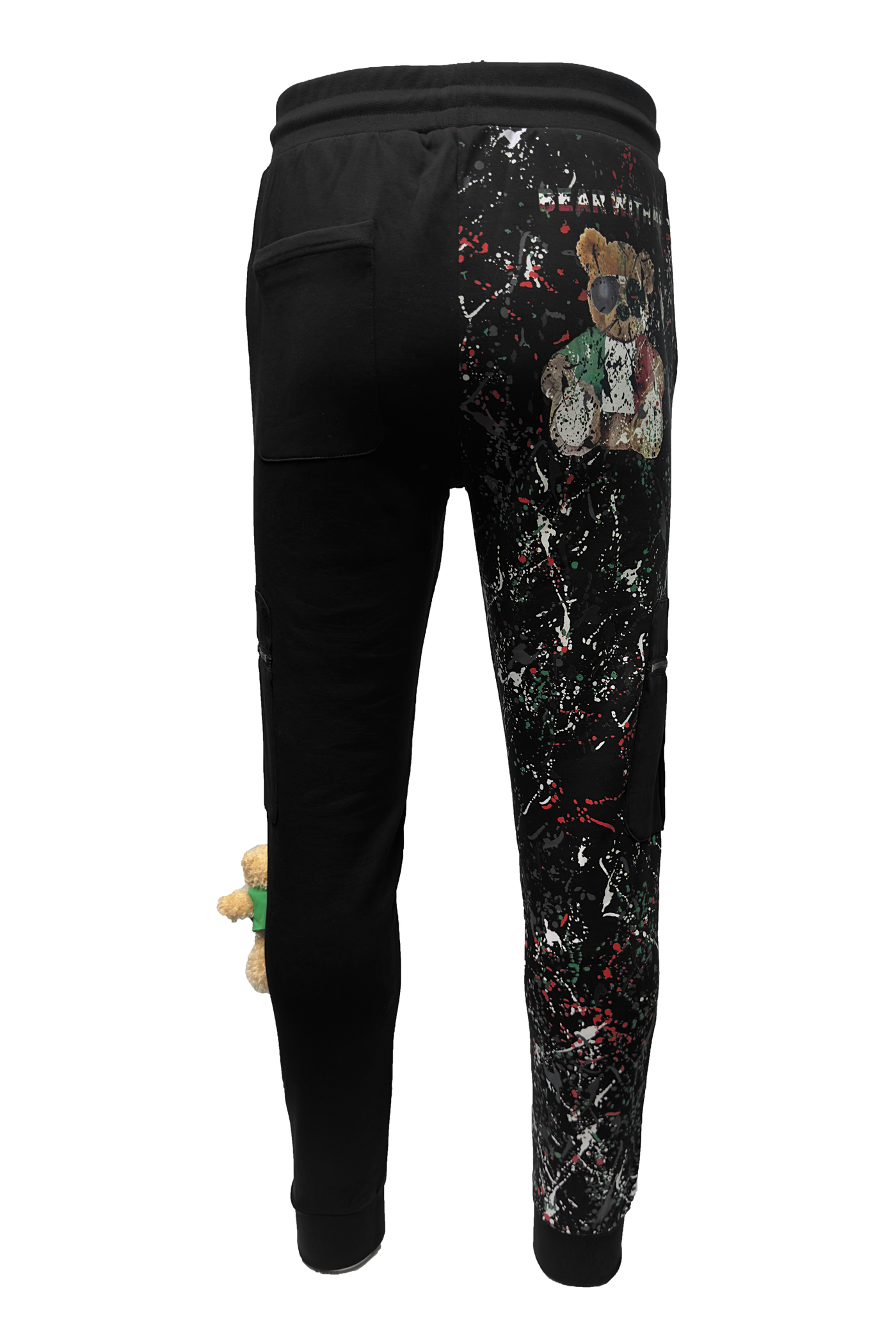 Vialli Crazyb Splatter Effect Track Pants for Men - Ultimate Comfort