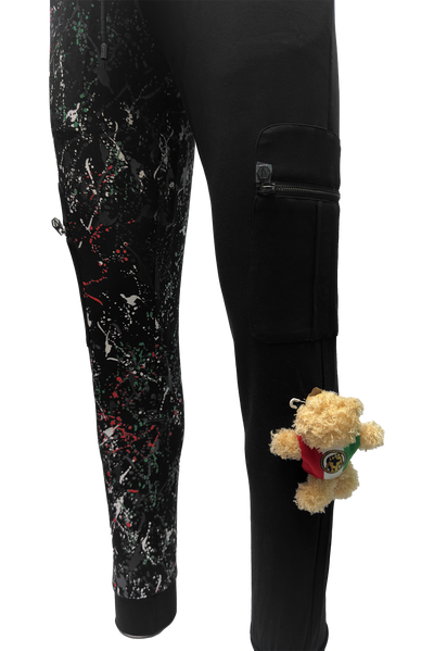 Vialli Crazyb Splatter Effect Track Pants for Men - Ultimate Comfort