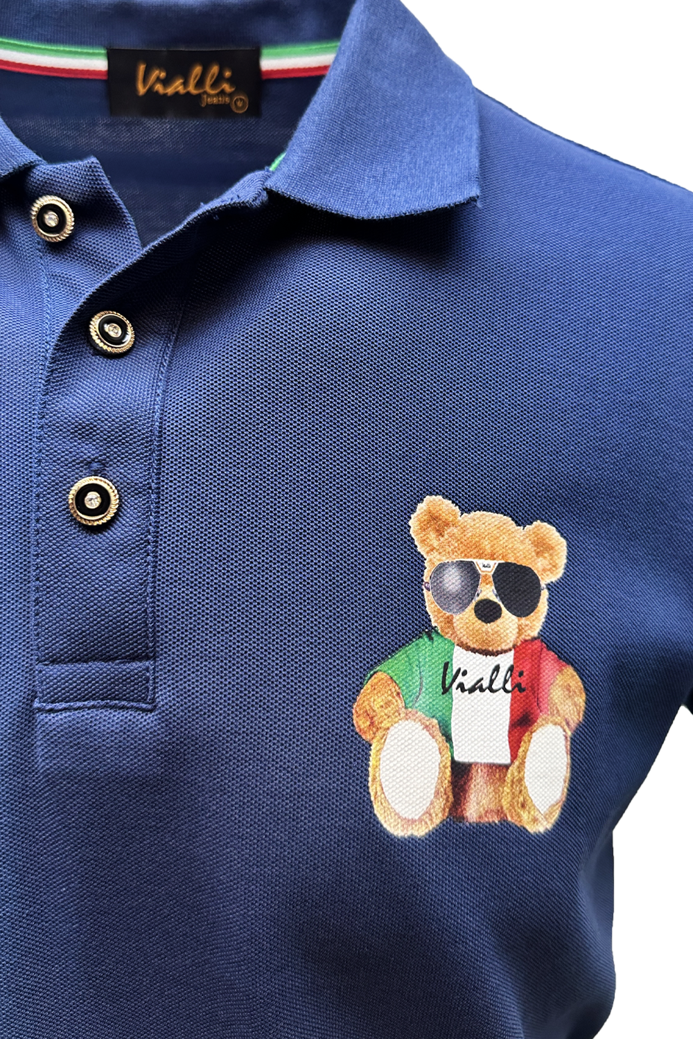 Vialli Kresta Navy Golfer: Premium Cotton, Classic Style, Ultimate Comfort