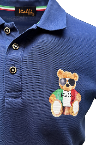 Vialli Kresta Navy Golfer: Premium Cotton, Classic Style, Ultimate Comfort