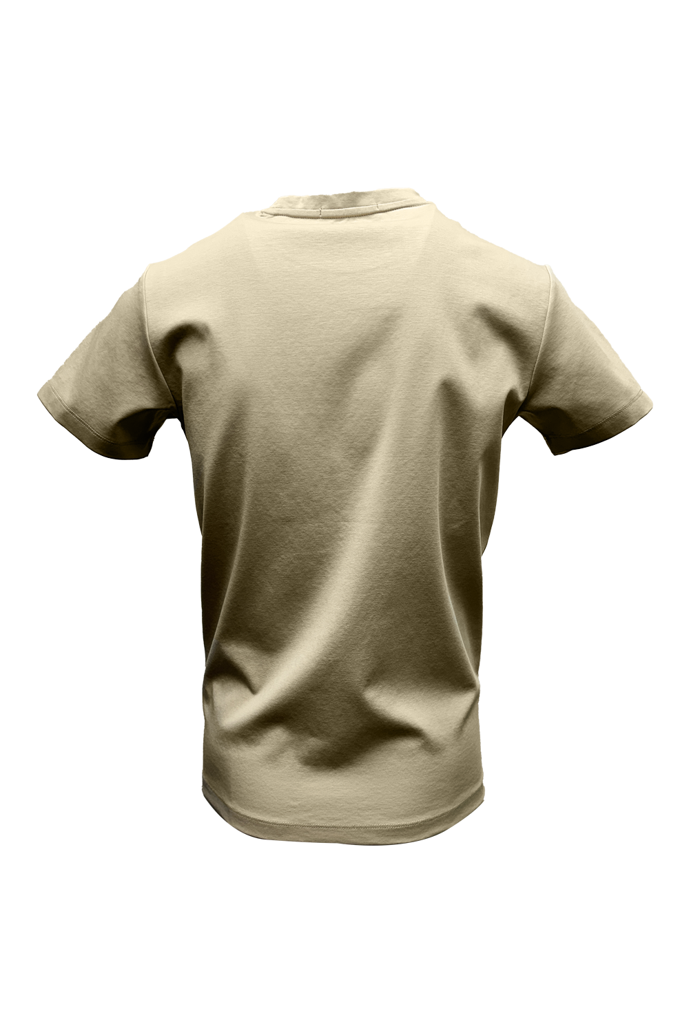 Vialli Men's Kargo T-Shirt: Stylish Beige Cotton Blend with Modern Fit