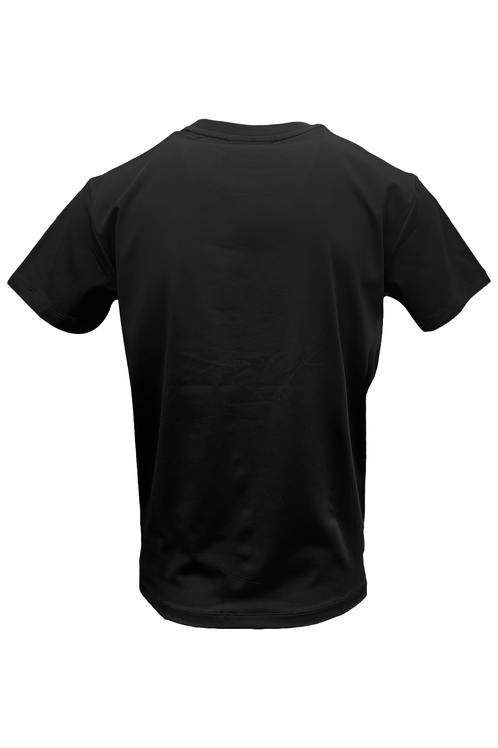 Vialli Kwaito Black T-Shirt: Studded Diamante Bear Design, Cotton Spandex Blend