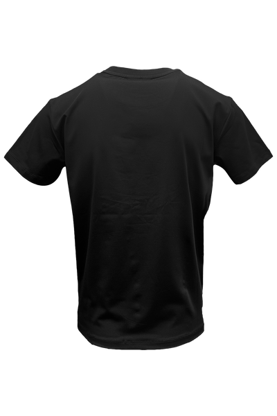 Vialli Kwaito Black T-Shirt: Studded Diamante Bear Design, Cotton Spandex Blend