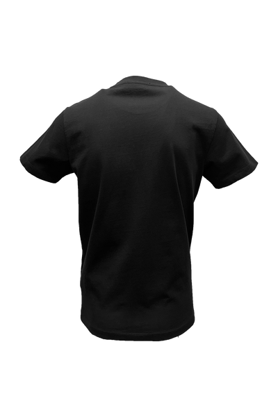 Vialli Krust Men's Short Sleeve Black T-Shirt with Unique Style