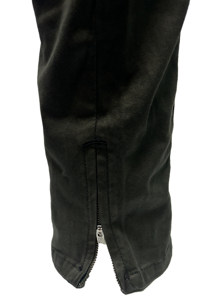 Vialli Men's Joey Olive Cargo Pants with Multi-Pockets and Zip-Fly