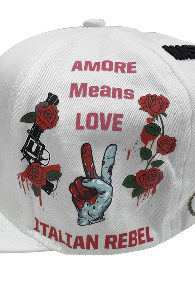 Vialli Gangus White Cotton Cap: Stylish Embroidered Design for Winter