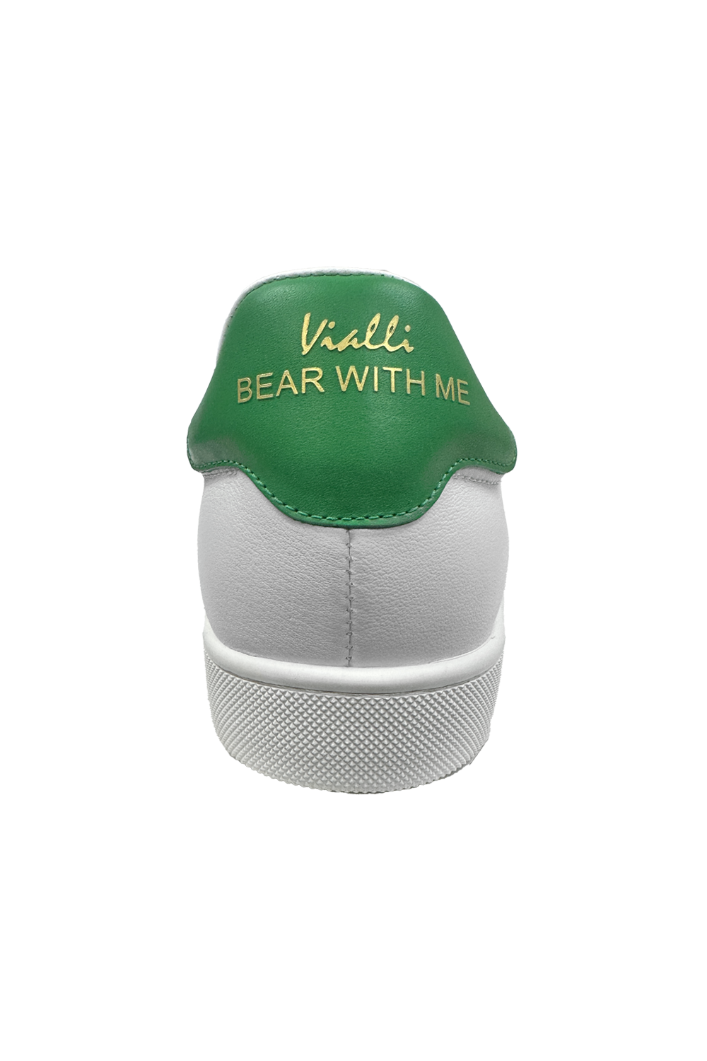 Vialli Socrato Low-Cut White Sneaker with Italian Flag and Teddy Icon
