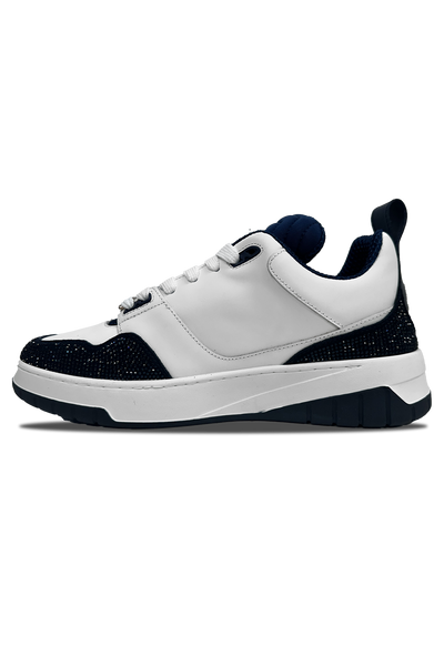 Vialli Bosetti Low-Cut Sneaker with Diamanté Studded Beadwork and '94' Detail