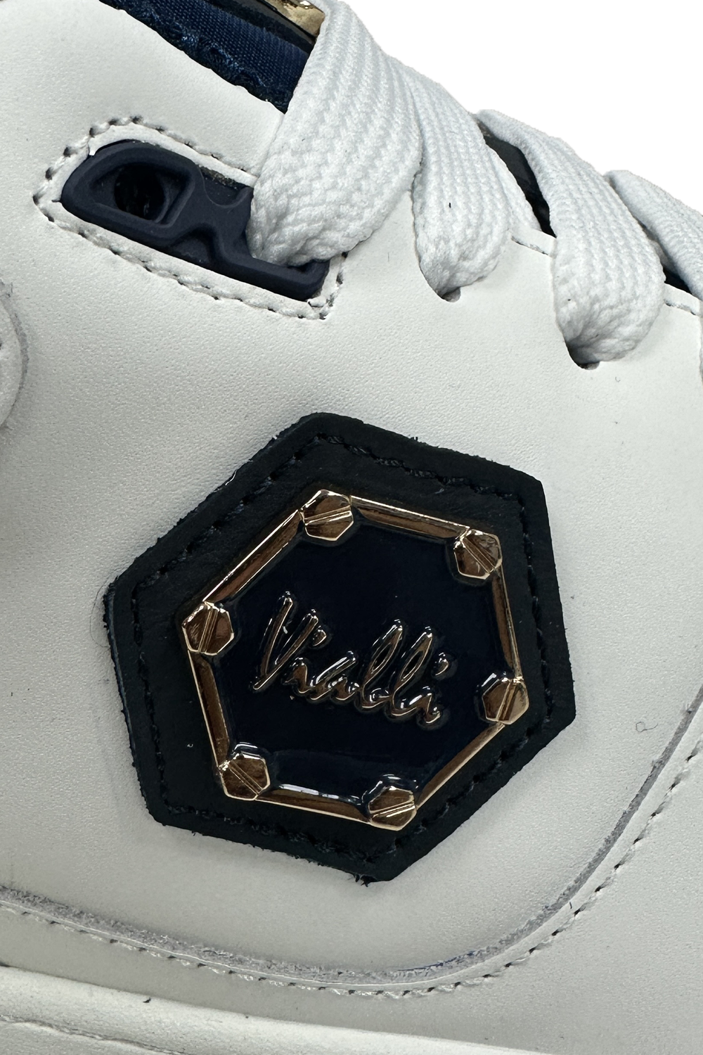 Vialli Bosetti Low-Cut Sneaker with Diamanté Studded Beadwork and '94' Detail