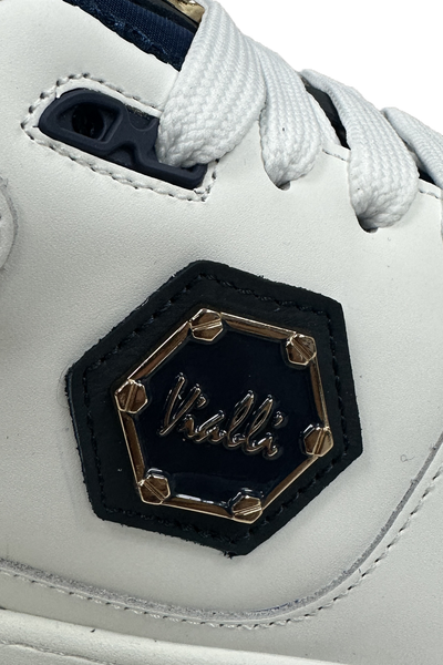 Vialli Bosetti Low-Cut Sneaker with Diamanté Studded Beadwork and '94' Detail